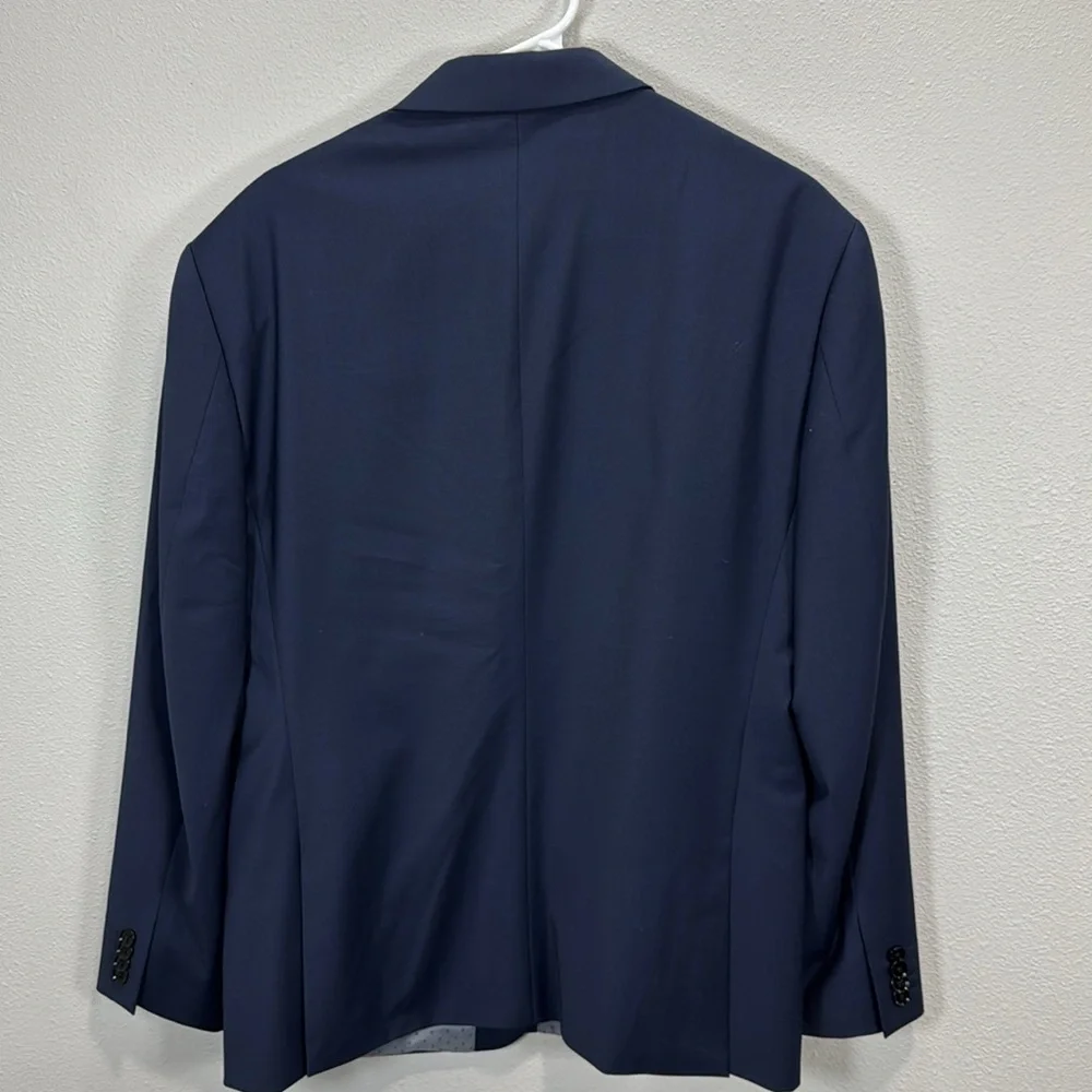 Express wrinkle‎ resistant classic jacket in blue